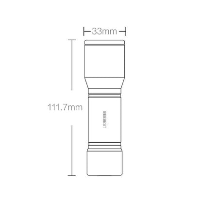 ไฟฉายแบบพกพา Xiaomi Youpin BEEBEST ดั้งเดิม รองรับโหมดสามเกียร์, BEEBEST
