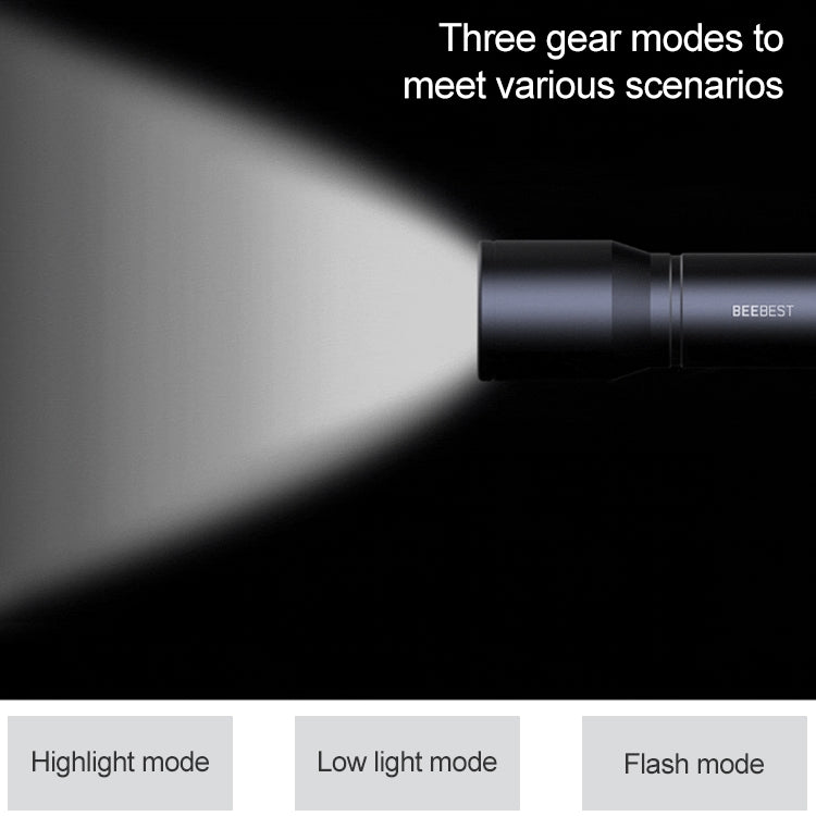 ไฟฉายแบบพกพา Xiaomi Youpin BEEBEST ดั้งเดิม รองรับโหมดสามเกียร์, BEEBEST