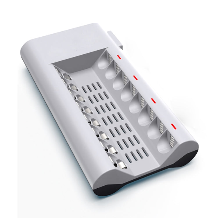 เครื่องชาร์จแบตเตอรี่ 100-240V 8 ช่องสำหรับแบตเตอรี่ AA และ AAA, ปลั๊ก UK