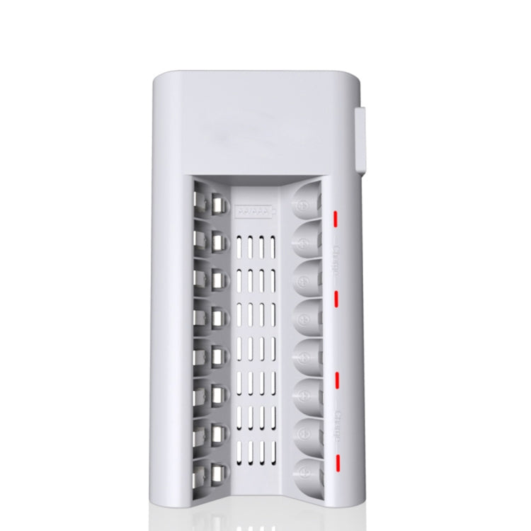 เครื่องชาร์จแบตเตอรี่ 100-240V 8 ช่องสำหรับแบตเตอรี่ AA และ AAA, ปลั๊ก UK