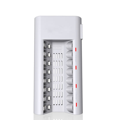 เครื่องชาร์จแบตเตอรี่ 100-240V 8 ช่องสำหรับแบตเตอรี่ AA และ AAA, ปลั๊ก UK