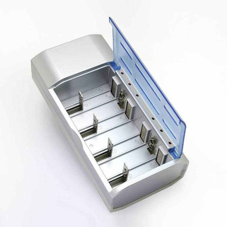 เครื่องชาร์จแบตเตอรี่ AC 100-240V 4 ช่องสำหรับแบตเตอรี่ขนาด AA และ AAA และ C / D, ปลั๊ก US