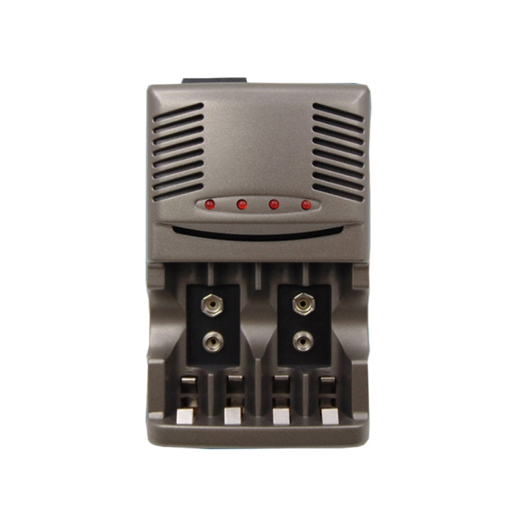 เครื่องชาร์จแบตเตอรี่ AC 100-240V 4 ช่องสำหรับแบตเตอรี่ AA และ AAA และ 9V Ni-MH, ปลั๊ก UK
