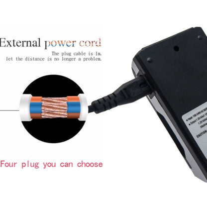 เครื่องชาร์จแบตเตอรี่ AC 100-240V 4 ช่องสำหรับแบตเตอรี่ AA และ AAA พร้อมจอแสดงผล LCD ปลั๊ก EU