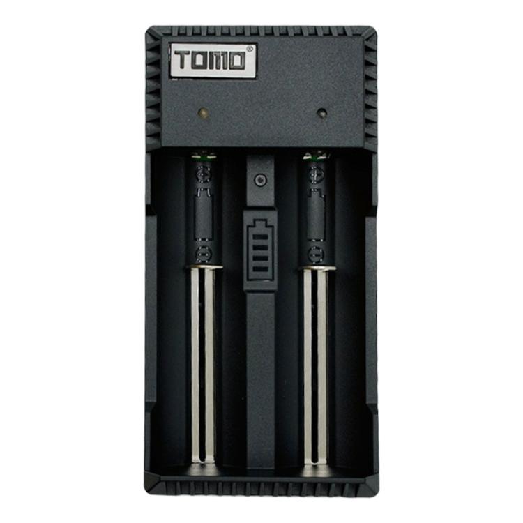 TOMO V6-2 USB เครื่องชาร์จแบตเตอรี่อัจฉริยะพร้อมไฟแสดงสถานะสำหรับแบตเตอรี่ Li-ion 18650 / 18500 / 17650 / 16340 / 14500 / 10500 / แบตเตอรี่ AA / AAA, TOMO V6-2