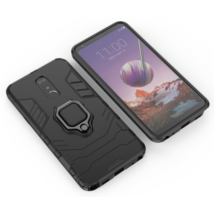 เคสกันกระแทก PC + TPU สำหรับ LG Q Stylo 5 พร้อมที่ใส่แหวนแม่เหล็ก, For LG Q Stylo 5