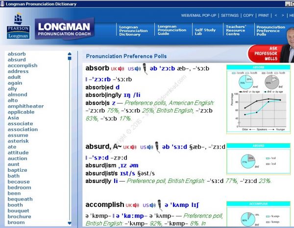 Longman Pronunciation Dictionary for Windows