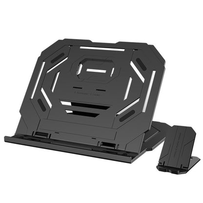 T3 Multi-function Hollow Design Cooling Bracket พร้อมมุมปรับได้ 10 ระดับสำหรับโน้ตบุ๊ก, MacBook, iPad, โทรศัพท์มือถือ, T3 (Black), T3 (White)