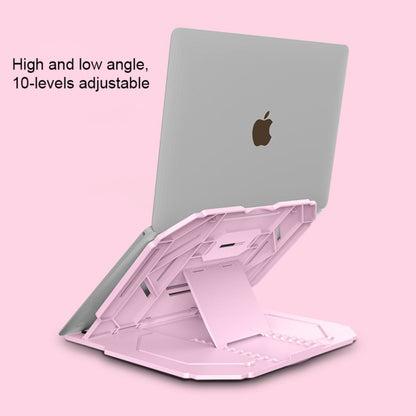 T3 Multi-function Hollow Design Cooling Bracket พร้อมมุมปรับได้ 10 ระดับสำหรับโน้ตบุ๊ก, MacBook, iPad, โทรศัพท์มือถือ, T3 (Black), T3 (White)
