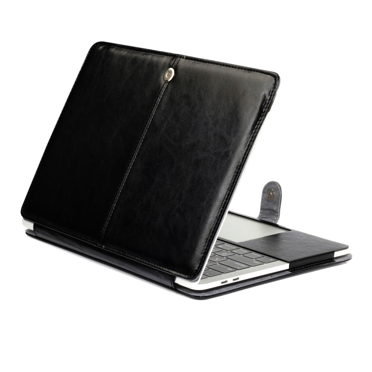 สำหรับ 2016 ใหม่ MacBook Pro 15.4 นิ้ว A1707 แล็ปท็อป Crazy Horse Texture ซองหนังแนวนอน