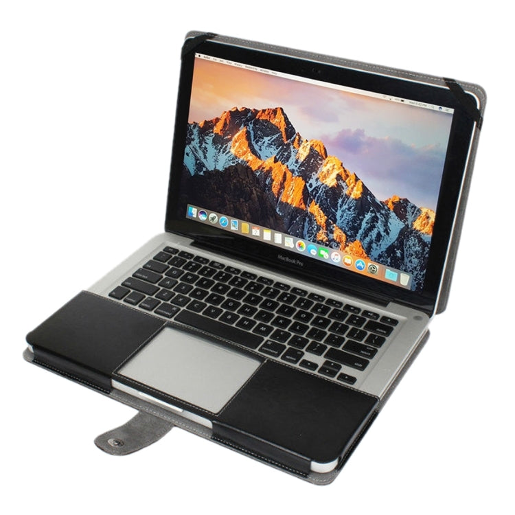 สำหรับ Macbook Pro 15.4 นิ้วแล็ปท็อปพื้นผิวม้าบ้าซองหนังพลิกแนวนอน