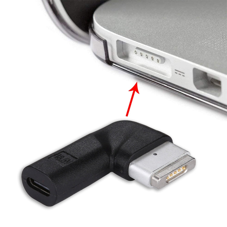 อะแดปเตอร์ชาร์จตัวผู้ USB-C / Type-C ตัวเมียเป็น MagSafe 2 (รูปตัว T) 5 พิน, Type-C to MagSafe 2