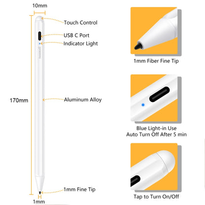 การออกแบบแม่เหล็กขนาด 1.4-2.3 มม. Superfine Nib ป้องกันการสัมผัสโดยไม่ได้ตั้งใจปากกาสไตลัสหน้าจอแบบ Capacitive ที่เขียนด้วยลายมือ