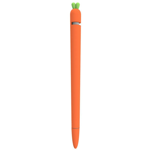 LOVE MEI สำหรับ Apple ดินสอ 1 แครอทรูปร่างปากกาสไตลัสซิลิโคนป้องกันเคส, For Apple Pencil 1