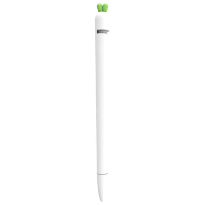 LOVE MEI สำหรับ Apple ดินสอ 1 แครอทรูปร่างปากกาสไตลัสซิลิโคนป้องกันเคส, For Apple Pencil 1