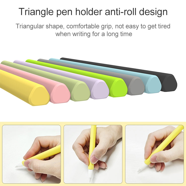 LOVE MEI สำหรับ Apple ดินสอ 1 สามเหลี่ยมรูปร่างปากกาสไตลัสซิลิโคนป้องกันเคส, For Apple Pencil 1