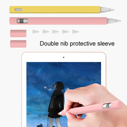 LOVE MEI สำหรับ Apple ดินสอ 1 สามเหลี่ยมรูปร่างปากกาสไตลัสซิลิโคนป้องกันเคส, For Apple Pencil 1