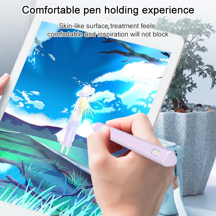 LOVE MEI สำหรับ Apple ดินสอ 1 สามเหลี่ยมรูปร่างปากกาสไตลัสซิลิโคนป้องกันเคส, For Apple Pencil 1