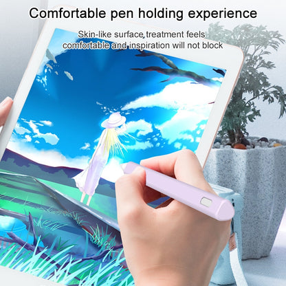 LOVE MEI สำหรับ Apple ดินสอ 1 สามเหลี่ยมรูปร่างปากกาสไตลัสซิลิโคนป้องกันเคส, For Apple Pencil 1