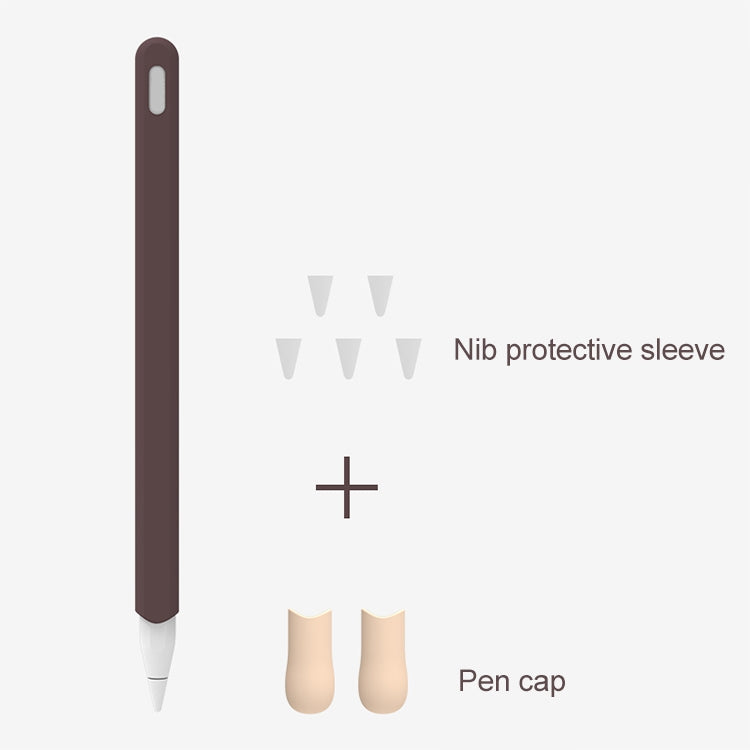 LOVE MEI สำหรับ Apple ดินสอ 2 ลายปากกาสไตลัสซิลิโคนป้องกันเคส, For Apple Pencil 2