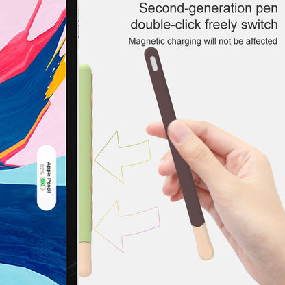 LOVE MEI สำหรับ Apple ดินสอ 2 ลายปากกาสไตลัสซิลิโคนป้องกันเคส, For Apple Pencil 2