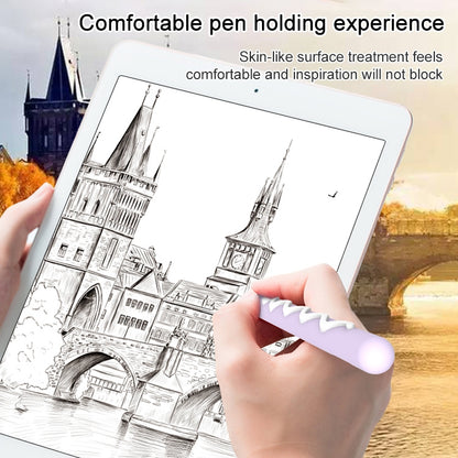 LOVE MEI สำหรับ Apple ดินสอ 2 ลายปากกาสไตลัสซิลิโคนป้องกันเคส, For Apple Pencil 2