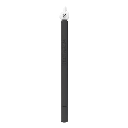 LOVE MEI สำหรับ Apple ดินสอ 2 นิ้วกลางรูปร่างปากกาสไตลัสซิลิโคนป้องกันเคส, For Apple Pencil 2