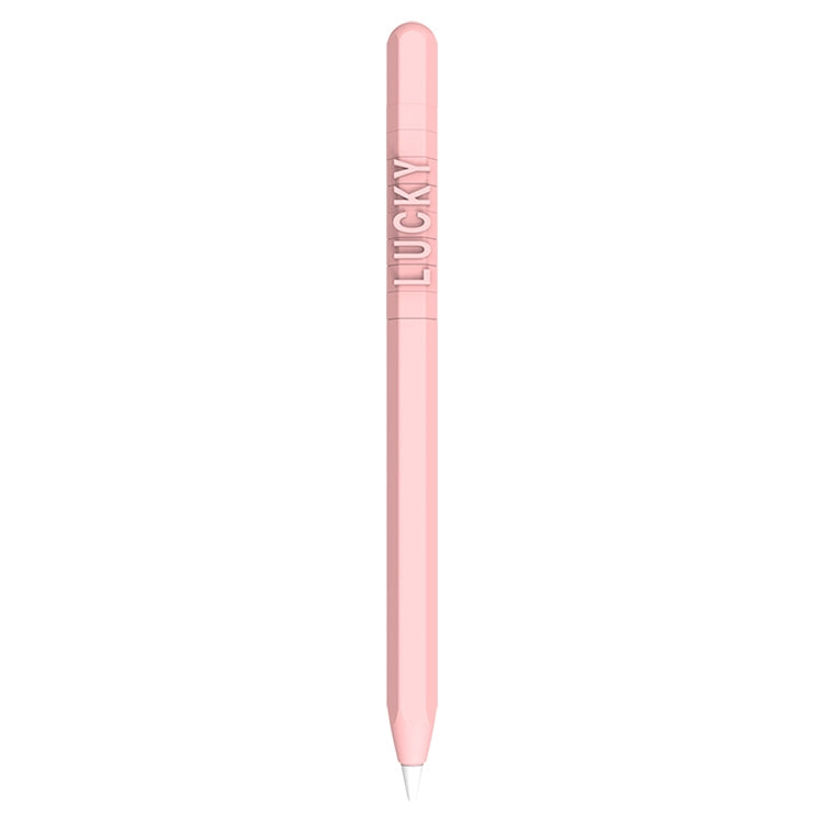 LOVE MEI สำหรับ Apple ดินสอ 1 การออกแบบตัวอักษรตัวเลขปากกาสไตลัสเคสซิลิโคนป้องกัน, For Apple Pencil 1