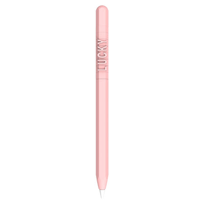 LOVE MEI สำหรับ Apple ดินสอ 1 การออกแบบตัวอักษรตัวเลขปากกาสไตลัสเคสซิลิโคนป้องกัน, For Apple Pencil 1