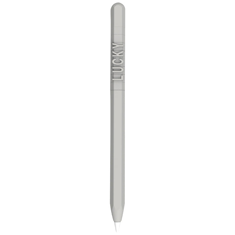 LOVE MEI สำหรับ Apple ดินสอ 1 การออกแบบตัวอักษรตัวเลขปากกาสไตลัสเคสซิลิโคนป้องกัน, For Apple Pencil 1
