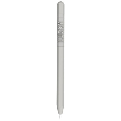 LOVE MEI สำหรับ Apple ดินสอ 1 การออกแบบตัวอักษรตัวเลขปากกาสไตลัสเคสซิลิโคนป้องกัน, For Apple Pencil 1