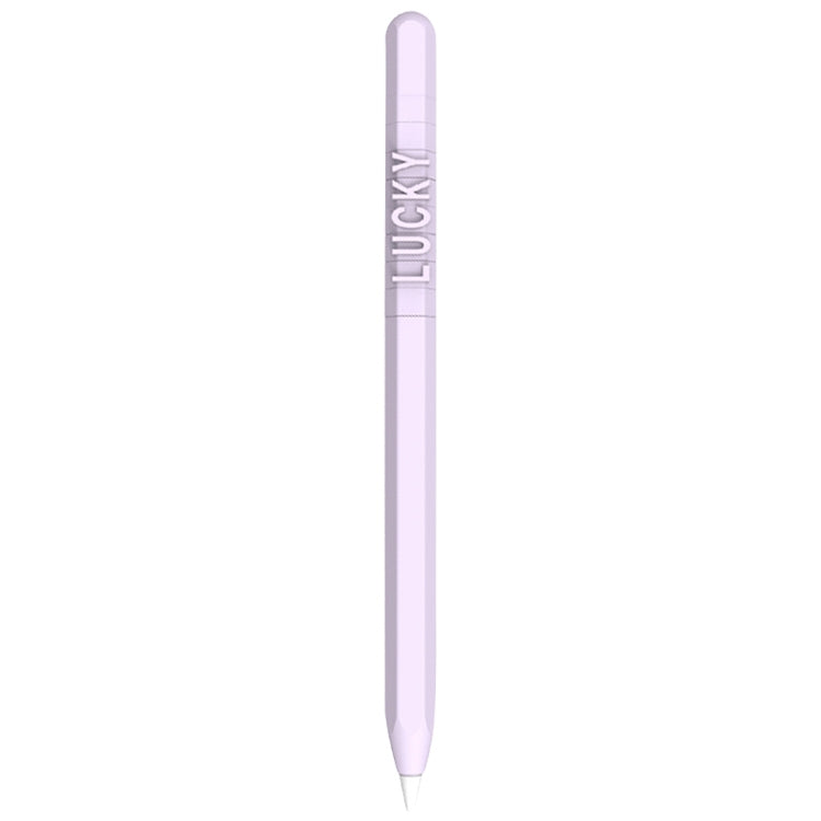 LOVE MEI สำหรับ Apple ดินสอ 1 การออกแบบตัวอักษรตัวเลขปากกาสไตลัสเคสซิลิโคนป้องกัน, For Apple Pencil 1