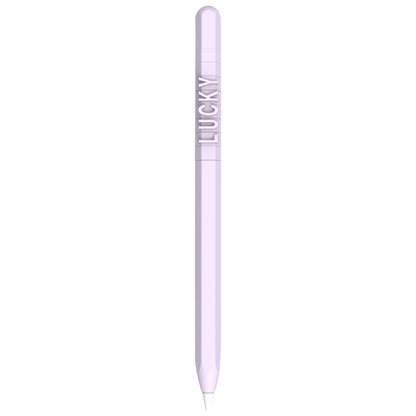 LOVE MEI สำหรับ Apple ดินสอ 1 การออกแบบตัวอักษรตัวเลขปากกาสไตลัสเคสซิลิโคนป้องกัน, For Apple Pencil 1