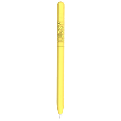 LOVE MEI สำหรับ Apple ดินสอ 1 การออกแบบตัวอักษรตัวเลขปากกาสไตลัสเคสซิลิโคนป้องกัน, For Apple Pencil 1