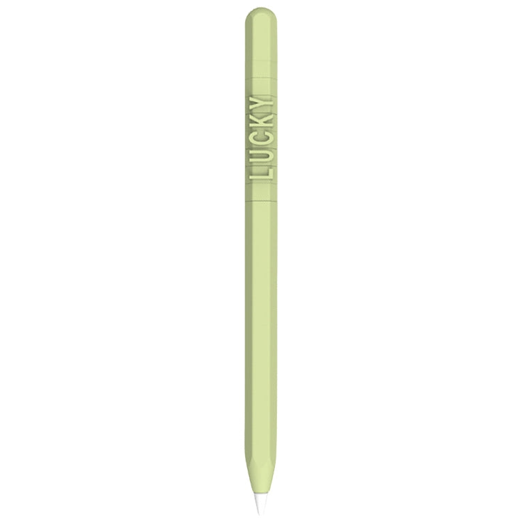 LOVE MEI สำหรับ Apple ดินสอ 2 การออกแบบตัวอักษรตัวเลขปากกาสไตลัสเคสซิลิโคนป้องกัน, For Apple Pencil 2