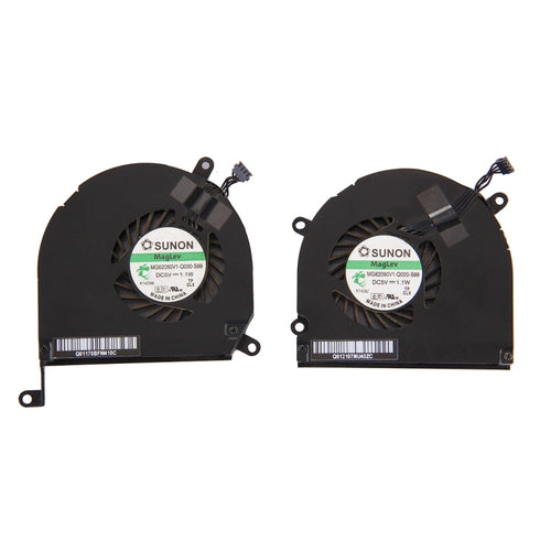 1 คู่สำหรับ Macbook Pro 15.4 นิ้ว (2009 - 2011) A1286 / MB985 / MC721 / MC371 พัดลมระบายความร้อน (ซ้าย + ขวา), A1286