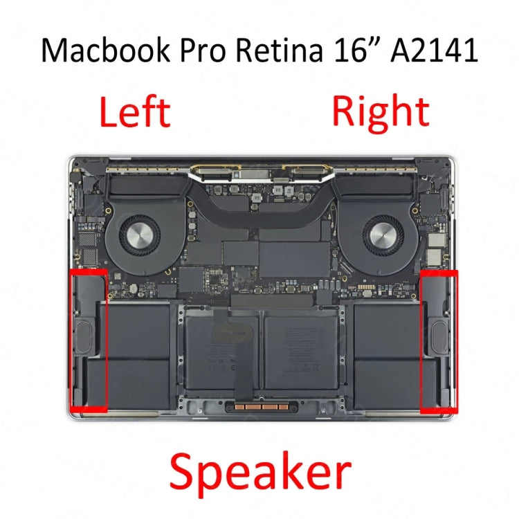 1 คู่ลำโพง Ringer Buzzer EMC 3347 สำหรับ MacBook Pro Retina 16 นิ้ว A2141 (2019-2020), A2141