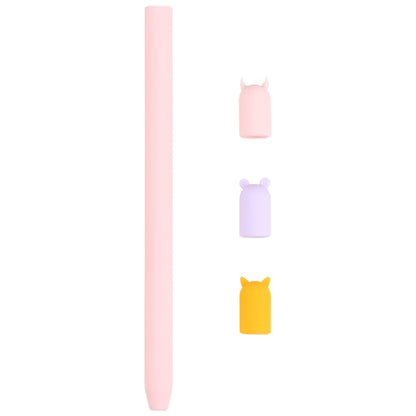 เคสซิลิโคนป้องกันสัตว์การ์ตูนปากกาสไตลัส 4 in 1 สำหรับ Apple Pencil, For Apple Pencil 1