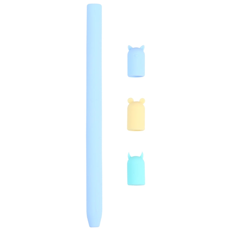 เคสซิลิโคนป้องกันสัตว์การ์ตูนปากกาสไตลัส 4 in 1 สำหรับ Apple Pencil, For Apple Pencil 1