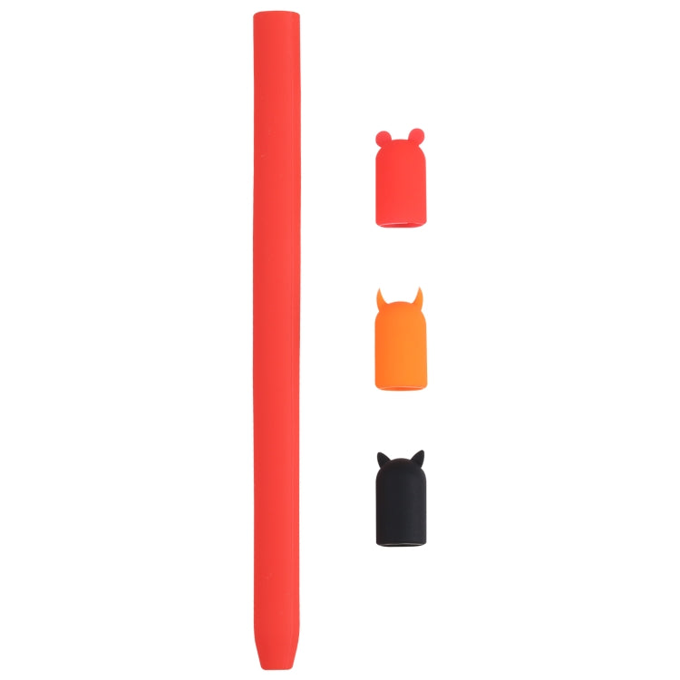 เคสซิลิโคนป้องกันสัตว์การ์ตูนปากกาสไตลัส 4 in 1 สำหรับ Apple Pencil, For Apple Pencil 1