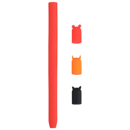 เคสซิลิโคนป้องกันสัตว์การ์ตูนปากกาสไตลัส 4 in 1 สำหรับ Apple Pencil, For Apple Pencil 1