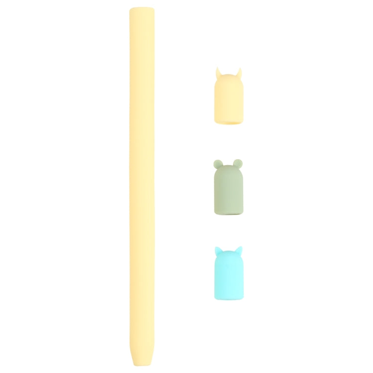 เคสซิลิโคนป้องกันสัตว์การ์ตูนปากกาสไตลัส 4 in 1 สำหรับ Apple Pencil, For Apple Pencil 1