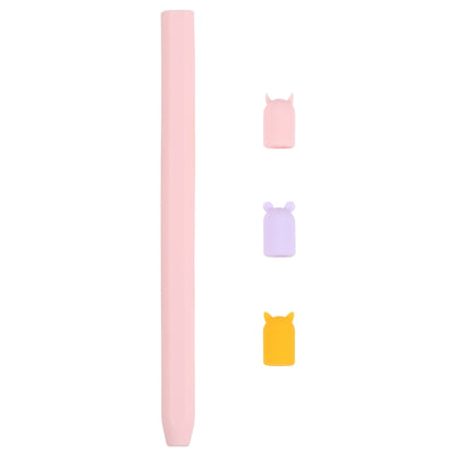 เคสซิลิโคนป้องกันสัตว์การ์ตูนปากกาสไตลัส 4 ใน 1 สำหรับ Apple Pencil 2, For Apple Pencil 2