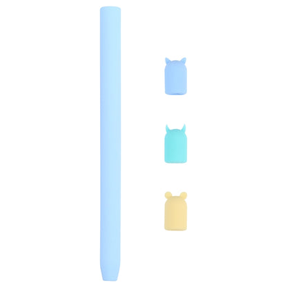 เคสซิลิโคนป้องกันสัตว์การ์ตูนปากกาสไตลัส 4 ใน 1 สำหรับ Apple Pencil 2, For Apple Pencil 2
