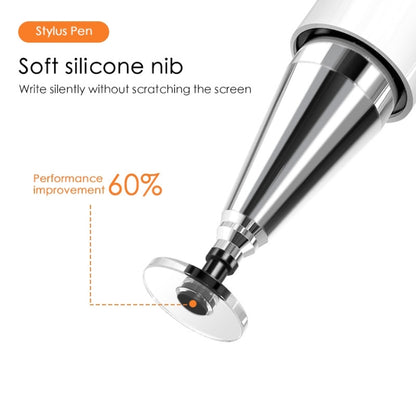 366 Universal Silicone Disc Nib ปากกาสไตลัสแบบ Capacitive พร้อมฝาแม่เหล็ก, 366
