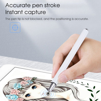366 Universal Silicone Disc Nib ปากกาสไตลัสแบบ Capacitive พร้อมฝาแม่เหล็ก, 366