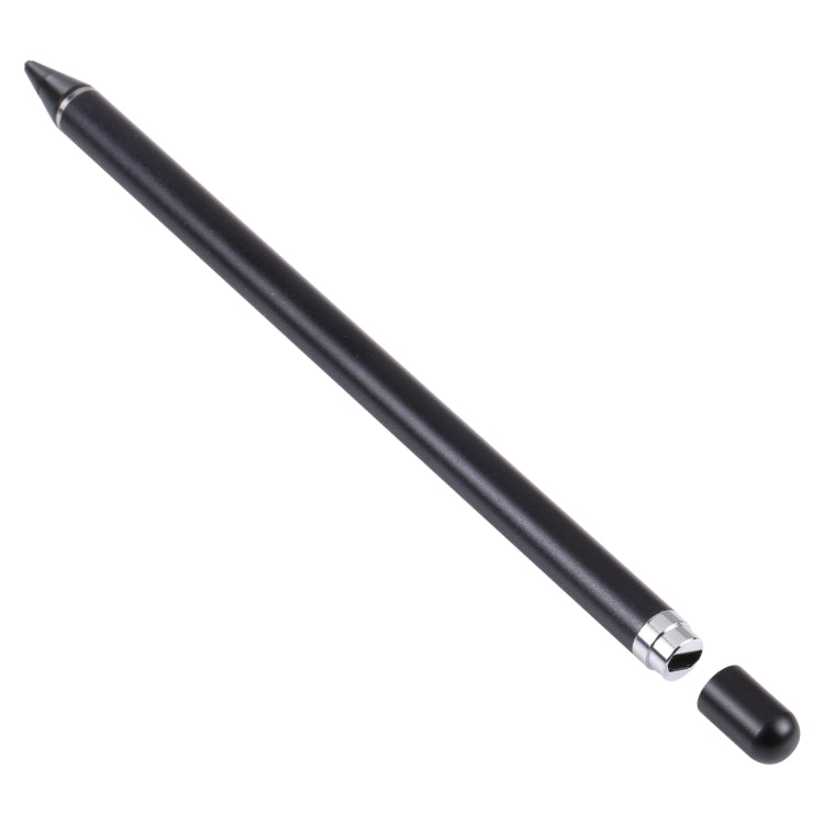 ปากกาสไตลัสแบบ Active Capacitive แบบชาร์จได้อเนกประสงค์แบบดินสอพร้อมฝาแม่เหล็ก, Pencil Black, Pencil White