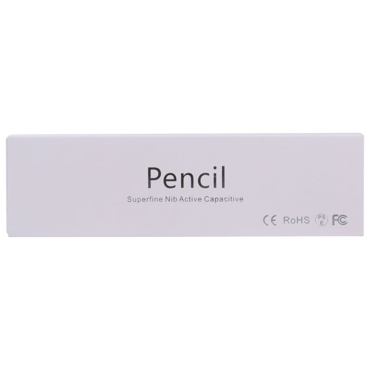 ปากกาสไตลัสแบบ Active Capacitive แบบชาร์จได้อเนกประสงค์แบบดินสอพร้อมฝาแม่เหล็ก, Pencil Black, Pencil White