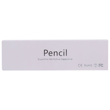 ปากกาสไตลัสแบบ Active Capacitive แบบชาร์จได้อเนกประสงค์แบบดินสอพร้อมฝาแม่เหล็ก, Pencil Black, Pencil White
