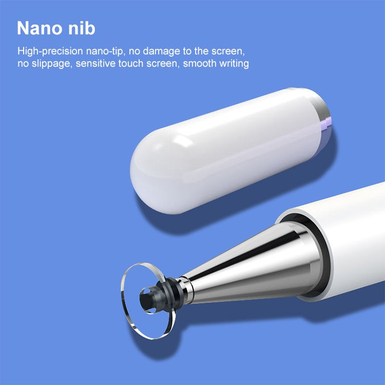 ปากกาสไตลัสแบบ Capacitive Universal Nano Disc Nib พร้อมฝาแม่เหล็กและหัวปากกาสำรอง